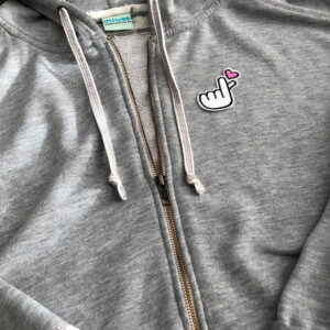 Alternative view of Sydän napsautus - Kangasmerkki