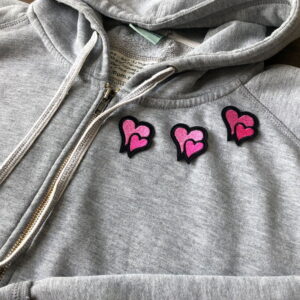 Alternative view of Pienet kaksoissydämet - Kangasmerkit