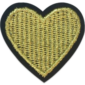Kultasydän - Kangasmerkki