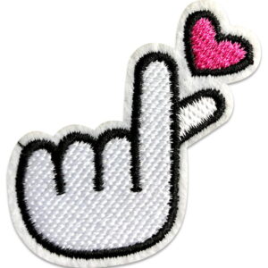 Sydän napsautus - Kangasmerkki