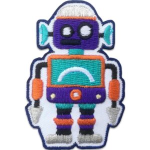 Violetti robotti - Kangasmerkki