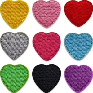Värikkäät sydämet - Kangasmerkit