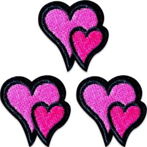 Pienet kaksoissydämet - Kangasmerkit