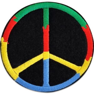 tygmärke peacetecken att stryka på