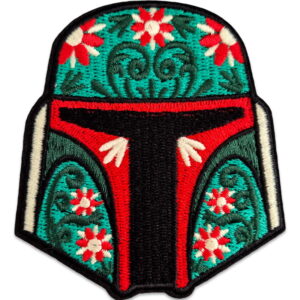 boba fett blommor tygmärke