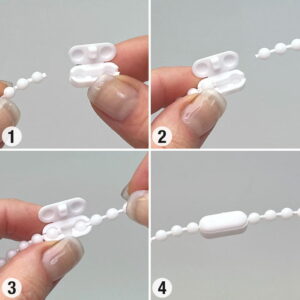 Alternative view of Korjaa rikkoutunut rullaverhon ketju