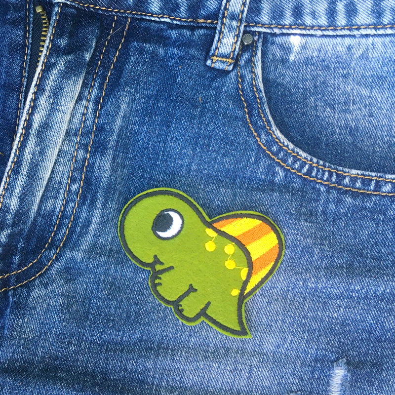 Söpö dinosaurus - Kangasmerkki - Image 2