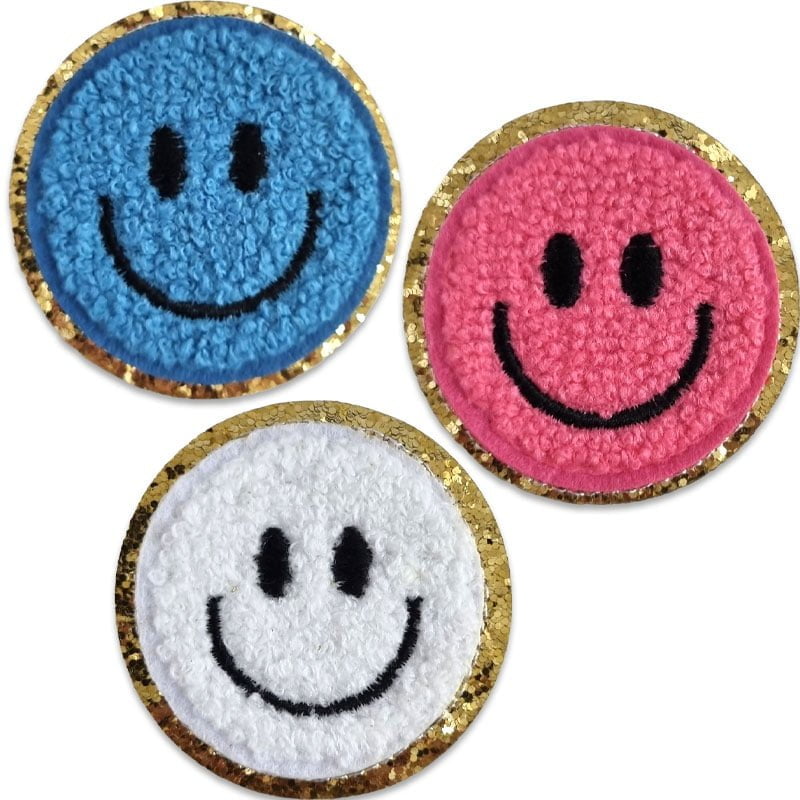 Chenille Smileys - Kangasmerkit