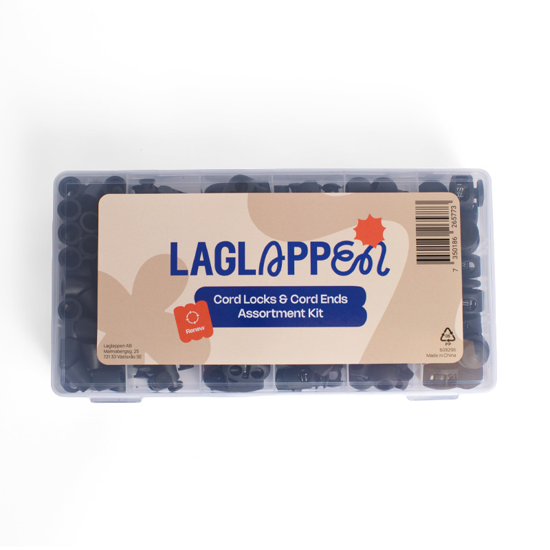 Nyörilukot & nyörinpäät – 160-osainen lajitelmarasia